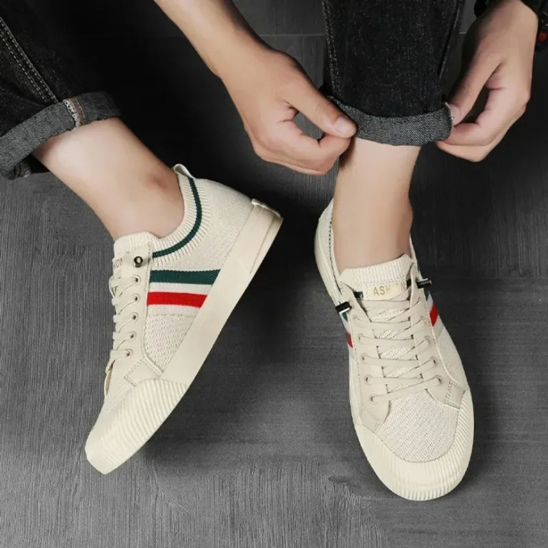 Luxury Men’s Casual Sneakers – Breathable Mesh Outdoor Loafers
