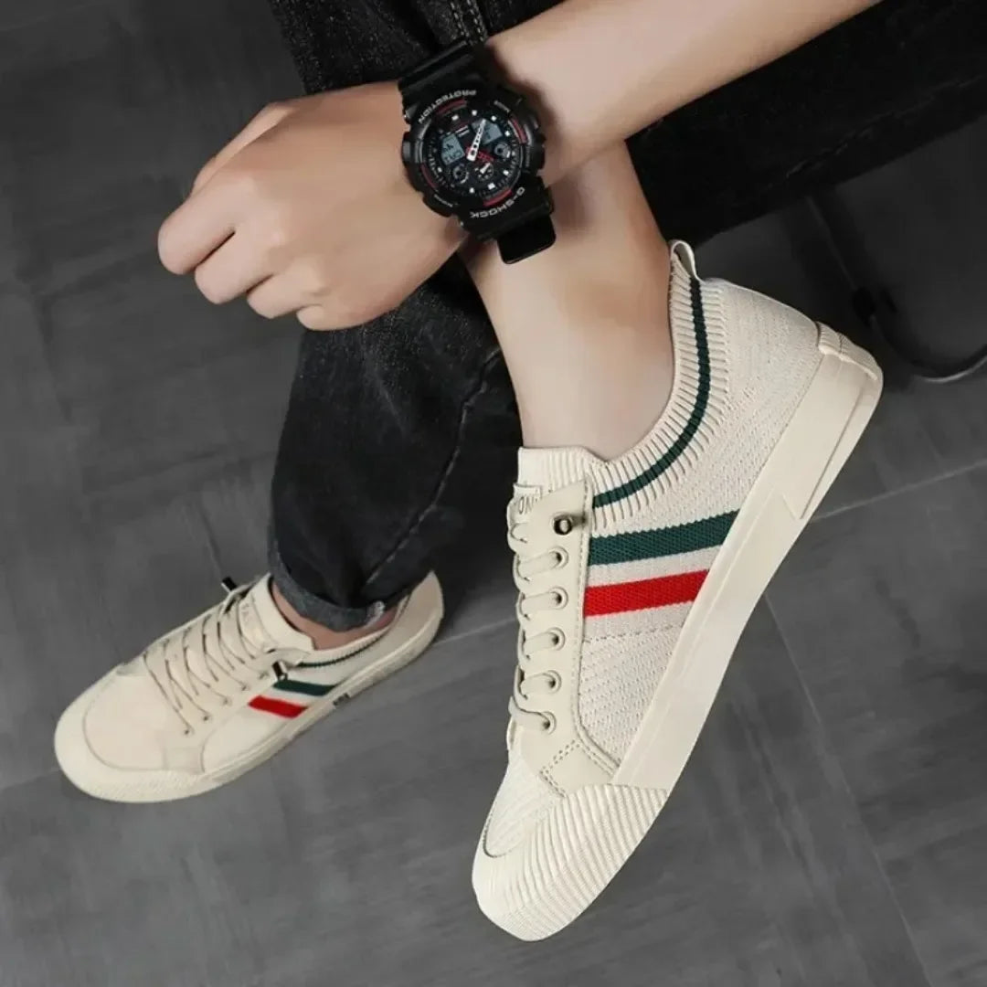 Luxury Men’s Casual Sneakers – Breathable Mesh Outdoor Loafers